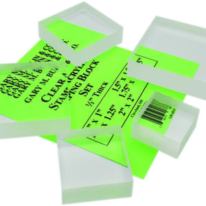 Clear Acrylic Stamping Block - Small Set