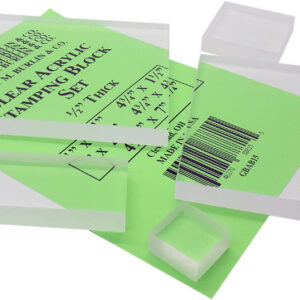 Clear Acrylic Stamping Block - Large Set