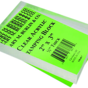 Clear Acrylic Stamping Block - 2" x 3"