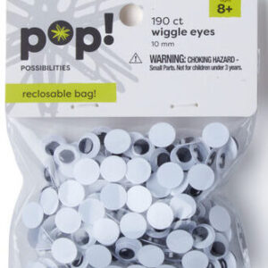 POP! Possibilities - Easy Glue Wiggle Eyes - 10mm (190 Pieces)