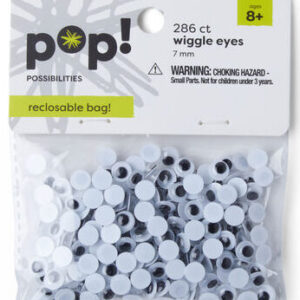 POP! Possibilities - Easy Glue Wiggle Eyes - 7mm (286 Pieces)