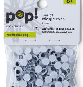 POP! Possibilities - Easy Glue Wiggle Eyes - 7mm (144 Pieces)