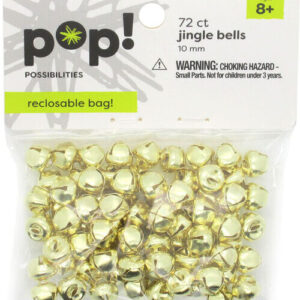POP! Possibilities - Jingle Bells - Gold - 10mm (72 Pieces)