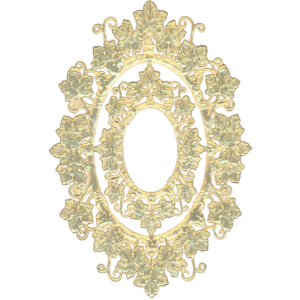 Gary Burlin - Embossed Colored Foils - Oval Leaf Frame