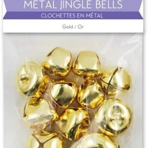 MultiCraft - CraftMedley - Metal Jingle Bells - Gold - 20-30mm (11 Pieces)