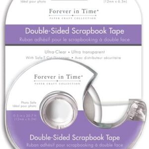 Multicraft - Forever in Time - Double-Sided Scrapbook Tape (Ultra Clear/Transparent)