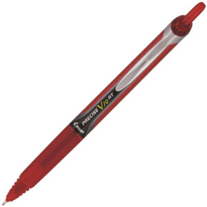 Pilot - Precise - V10 - Retractable Rolling Ball Pen - Bold - Red
