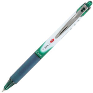 Pilot - VBALL - Retractable Rolling Ball Pen - Extra Fine - Green