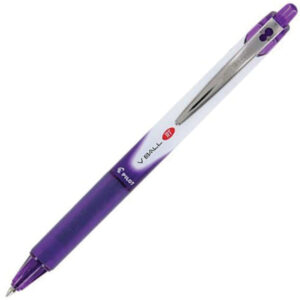 Pilot - VBALL - Retractable Rolling Ball Pen - Extra Fine - Purple
