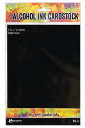 Ranger - Tim Holtz - Alcohol Ink Cardstock - Black Matte (10.5"x7")