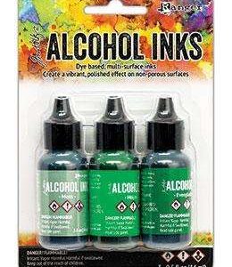 Ranger - Tim Holtz - Alcohol Ink Kit - Mint/Green Spectrum