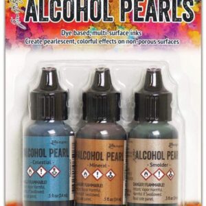 Ranger - Tim Holtz - Alcohol Pearls - Kit 4 (Celestial, Mineral, Smolder)