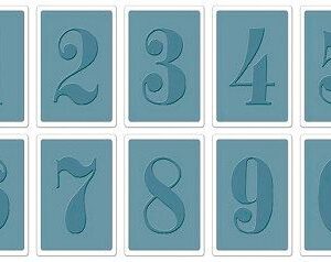 Sizzix - Tim Holtz - Texture Fades Embossing Folders - Numbers Set (10 Pieces)