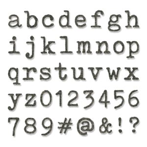 Sizzix - Tim Holtz - Thinlits - Tiny Type Lower (146 Pieces)