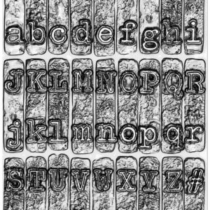 Sizzix - Tim Holtz - 3D Texture Fades Embossing Folder - Typewriter