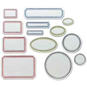 Sizzix - Tim Holtz - Thinlits - Vintage Labels (33 Pieces)