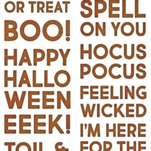 Sizzix - Tim Holtz - Thinlits - Bold Text Halloween (9 Pieces)