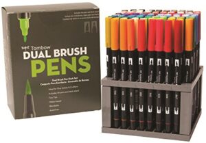 Tombow Dual Brush Pens +96 markers with case store and stand