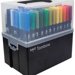 Tombow - Desktop and Carry Marker Case (108 Pieces)