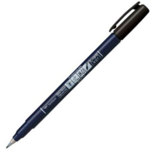 Tombow - Fudenosuke - Hard Tip Brush Pen - Black