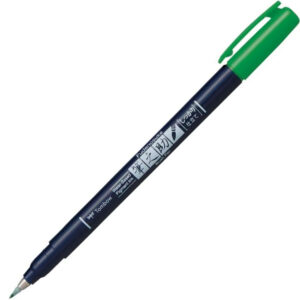 Tombow - Fudenosuke - Hard Tip Brush Pen - Green