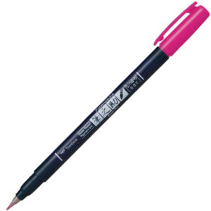 Tombow - Fudenosuke - Hard Tip Brush Pen - Pink