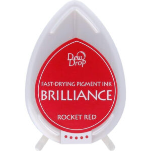 Tsukineko - Brilliance - Pigment Ink - Dew Drop - Rocket Red