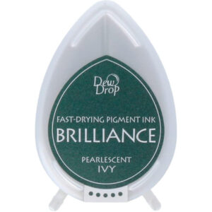 Tsukineko - Brilliance - Pigment Ink - Dew Drop - Pearlescent Ivy