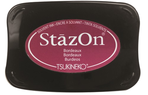 Tsukineko - StazOn - Solvent Ink - Pad - Bordeaux