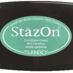 Tsukineko - StazOn - Solvent Ink - Pad - Caribbean Green