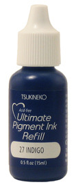 Tsukineko - VersaColor - Ultimate Pigment Ink - Reinker - Indigo