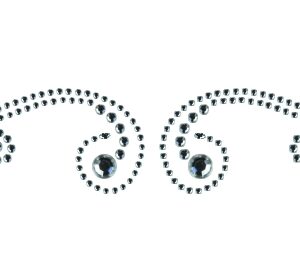 Want2Scrap - Bling - Allure Swirl - Silver Rhinestone  (9" x 2-1/2")