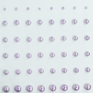 Want2Scrap - Bling - Pearls - Lavender (72 Pieces)