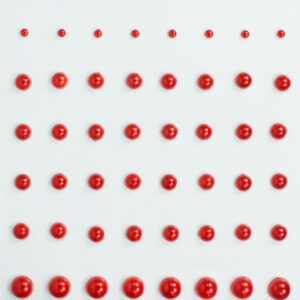 Want2Scrap - Bling - Pearls - Red (72 Pieces)