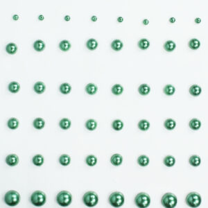 Want2Scrap - Bling - Pearls - Sage Green (72 Pieces)