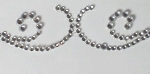 Want2Scrap - Bling - Finesse Swirl - Silver Rhinestone