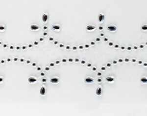 Want2Scrap - Bling - Beautiful Borders - Fancy Waves (7-1/2" x 1-1/2")