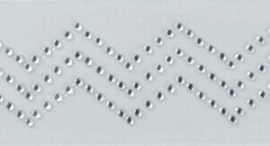 Want2Scrap - Bling - Beautiful Borders - Chevron Rhinestones (9")