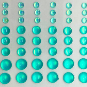 Want2Scrap - Bling - Dew Drops - Aqua (48 Pieces)