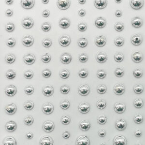Want2Scrap - Bling - Shiny Dots - Chrome (50 Pieces)