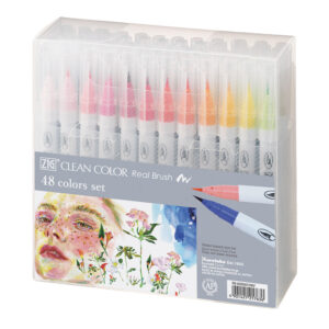 Zig - Clean Color - Brush Marker - Set (48 Pieces)