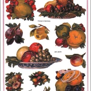 Ernst Freihoff - Antique Stickers - Fruit Bowl
