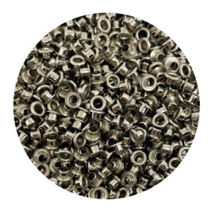 Gary Burlin - Eyelets - 1/8" Round - Nickel (≈ 1000 Pieces)