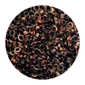 Gary Burlin - Eyelets - 1/8" Round - Metal Pink (≈ 1000 Pieces)