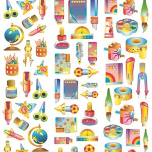 Gary Burlin - Gold Line Stickers - School