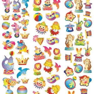 Gary Burlin - Gold Line Stickers - Circus