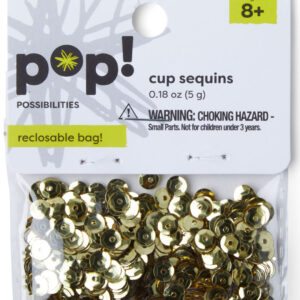 POP! Possibilities - Cup Sequins - Gold - 5mm