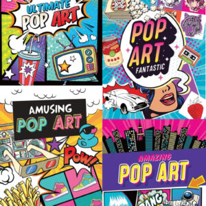 Pop Art Foil Advanced Coloring Books