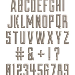 Sizzix - Tim Holtz - Thinlits - Alphanumeric Emporium (41 Pieces)