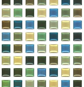 Gary Burlin - Crystal 3D Stickers - Colored Tiles (4 Pack Assorted Set)